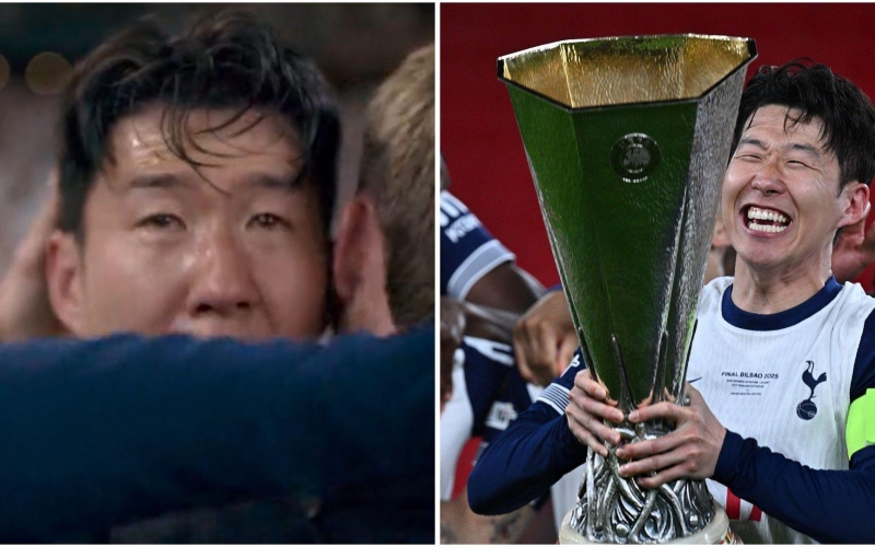 Son Heung-min khóc nức nở ngày vô địch Europa League