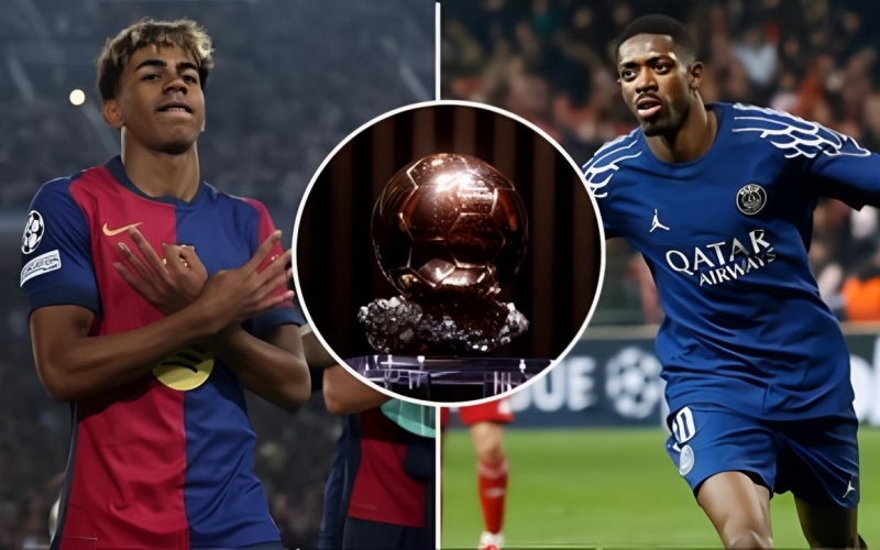 Dembele bị gạt khỏi cuộc đua Quả bóng vàng với Yamal