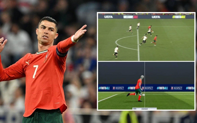 Tại sao bàn thắng của Ronaldo không việt vị?