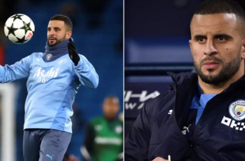 Hành động khó tin của Kyle Walker khi Man City bị gỡ hoà