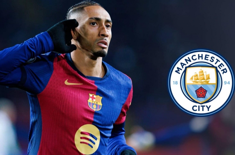 Man City chơi lớn: 100 triệu euro cho Raphinha, Barca khó chối từ!