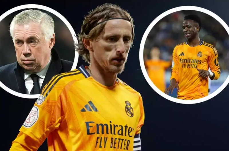 Modric mắng thẳng mặt Vinicius, Real Madrid lộ rạn nứt ngay trên sân