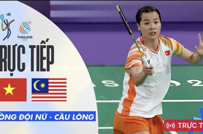 Trực tiếp cầu lông Việt Nam vs Malaysia, 10h00 ngày 7/12