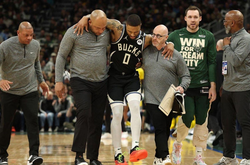 Siêu sao Damian Lillard dính chấn thương cực nặng, nghỉ thi đấu dài hạn