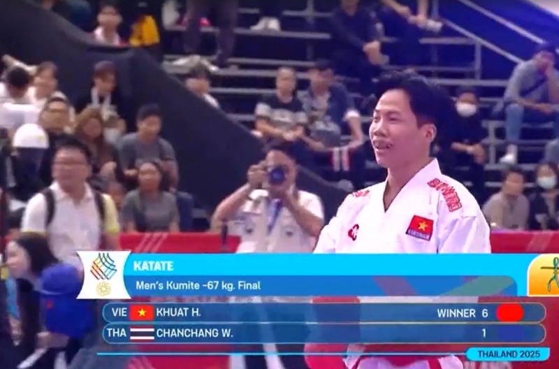 Thắng áp đảo Thái Lan, võ sĩ Việt Nam hiên ngang giành HCV SEA Games