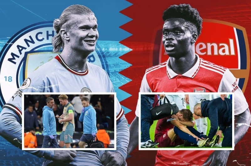 Trận Man City và Arsenal nguy cơ vắng 9 ngôi sao