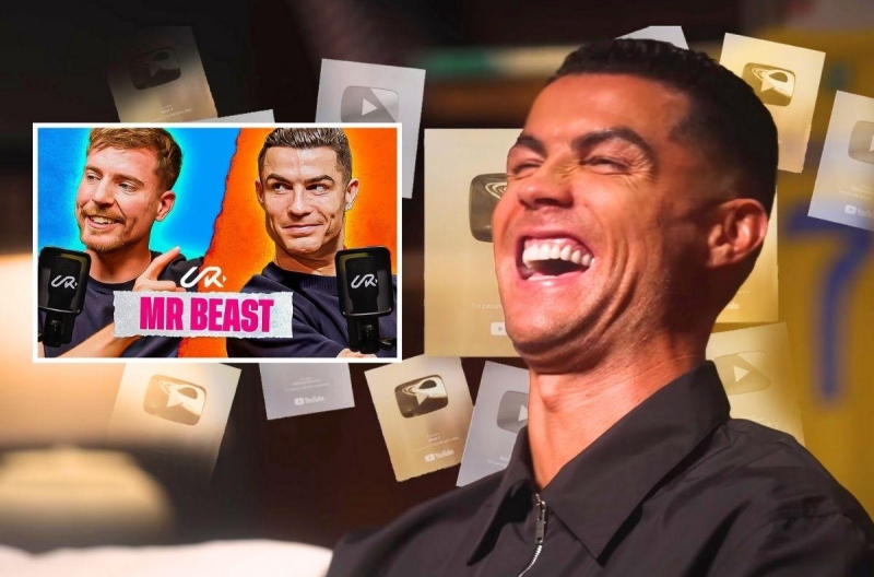 Cristiano Ronaldo làm bùng nổ internet với Mr Beast