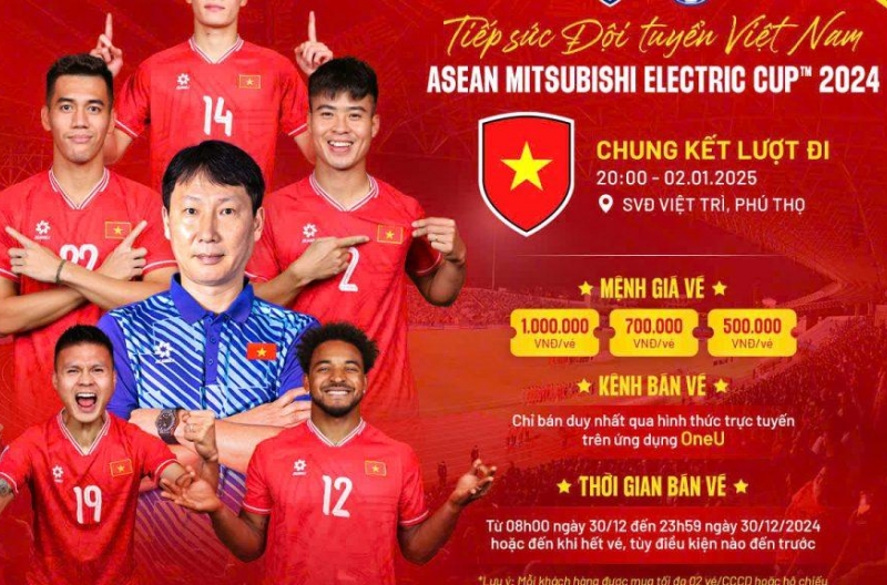 Mua vé chung kết AFF Cup của ĐT Việt Nam ở đâu, khi nào?