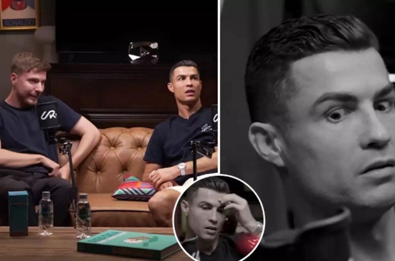 Ronaldo 'đứng hình' khi bị Mr Beast nói sắp qua đời, nói thật về việc phá kỷ lục