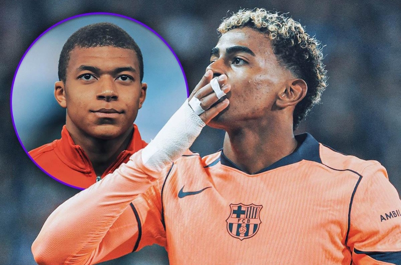 Yamal phá kỷ lục của Mbappe ở Champions League