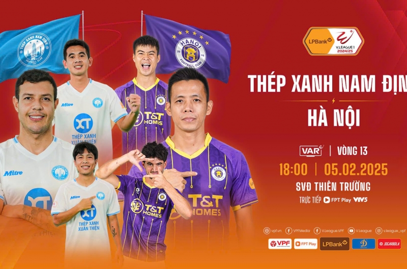 Hấp dẫn trận khai xuân V-League giữa Nam Định vs Hà Nội