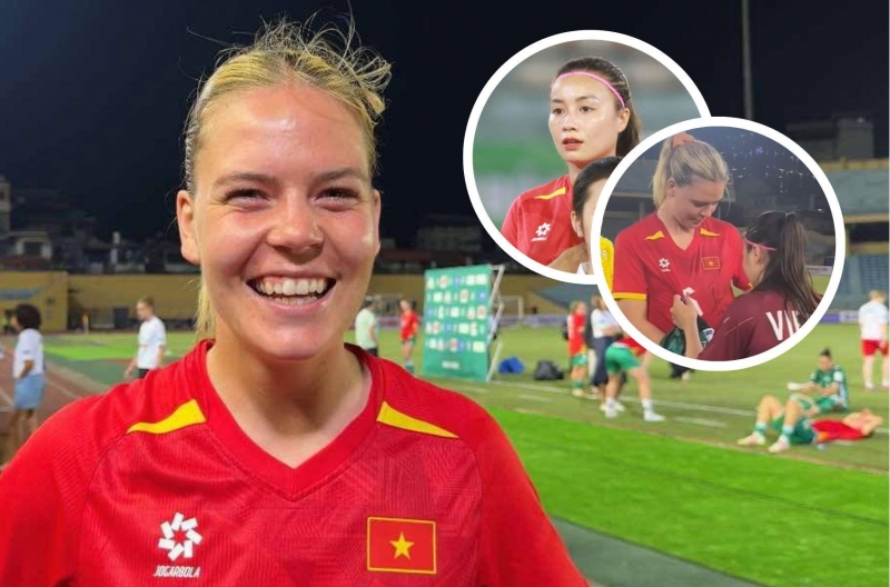 Chị gái Florian Wirtz đổi áo, khen 'hot girl' ĐT nữ Việt Nam