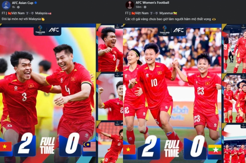 Bóng đá Việt Nam đại thắng, AFC gửi thông điệp đặc biệt