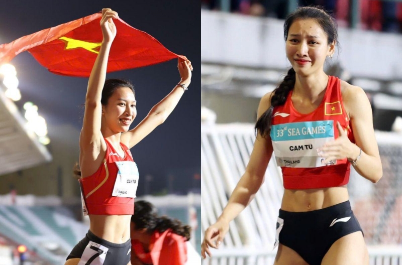 Hot girl điền kinh Việt Nam bật khóc, phá kỷ lục quốc gia 15 năm