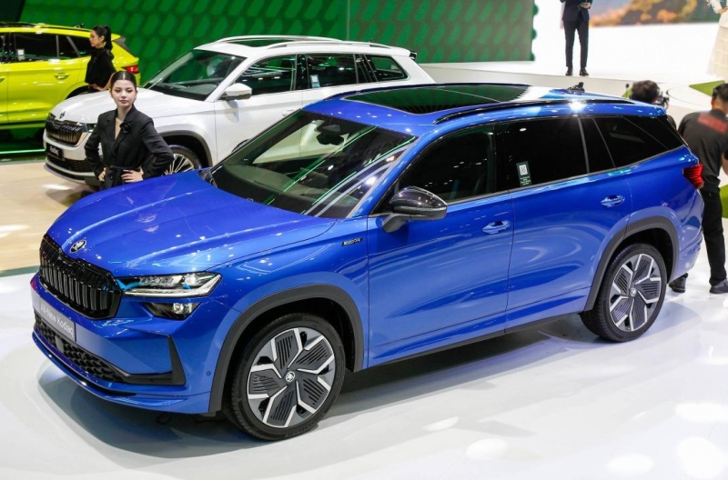 Skoda Kodiaq thế hệ mới ra mắt tại VMS 2024, thêm trang bị đấu Hyundai Santa Fe