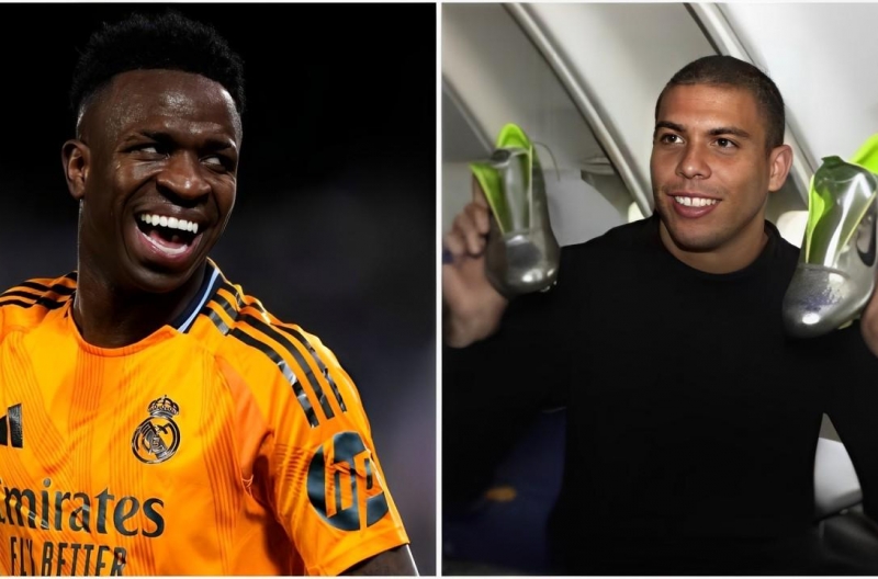 Vinicius nhận món quà tinh thần từ Ronaldo 'béo'