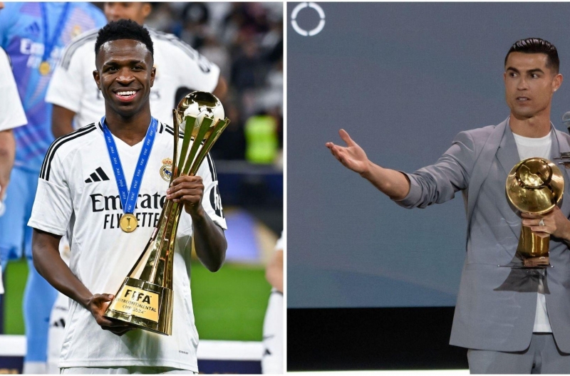 Vinicius khôn khéo đáp trả lời khen của Ronaldo