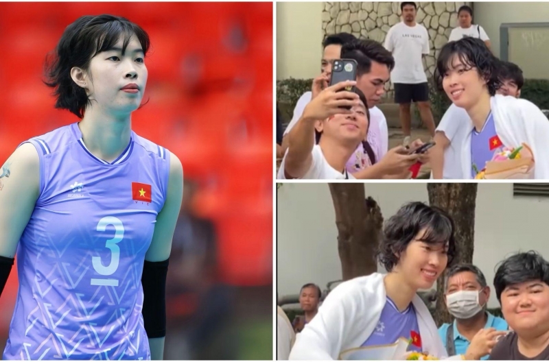 Đội trưởng bóng chuyền Việt Nam được fan Thái Lan săn đón như 'sao hạng A'