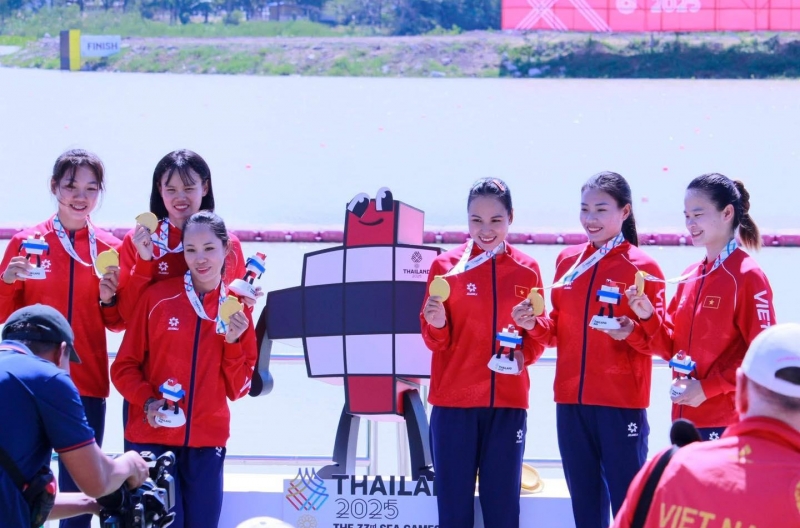 Đua thuyền Việt Nam bứt phá: Hoàn thành xuất sắc chỉ tiêu tại SEA Games 33