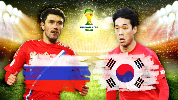 Dự đoán kết quả tỷ số trận đấu Nga vs Hàn Quốc World Cup 2014