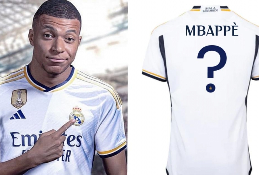 Hé lộ số áo của Kylian Mbappe tại Real Madrid