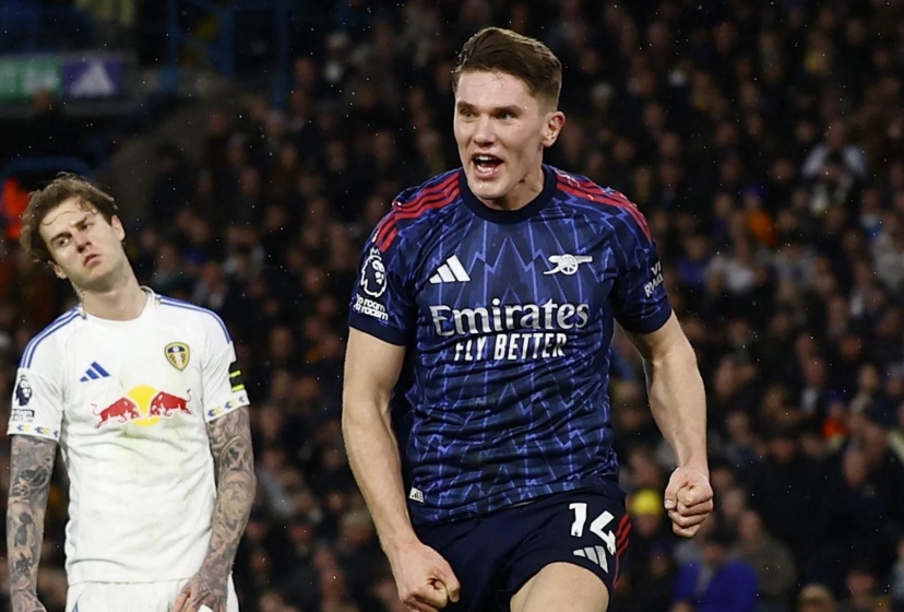 Gyokeres toả sáng, Arsenal đè bẹp Leeds để giữ vững ngôi đầu NHA