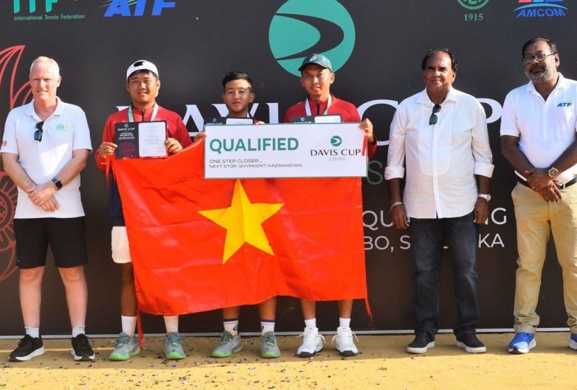 Sao trẻ tỏa sáng, quần vợt Việt Nam tiến sát Vòng chung kết Davis Cup