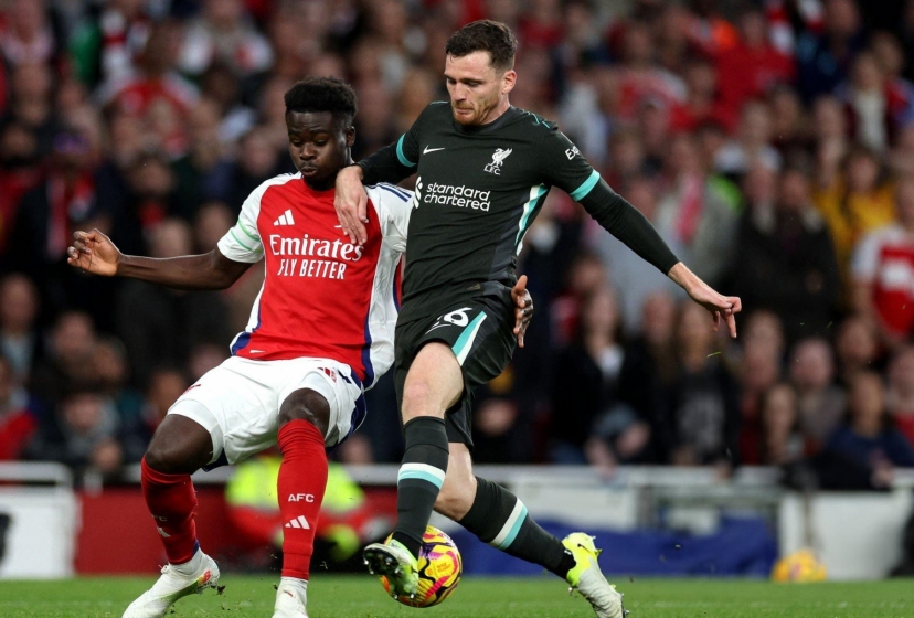 Arsenal chia điểm kịch tính trước Liverpool tại Emirates