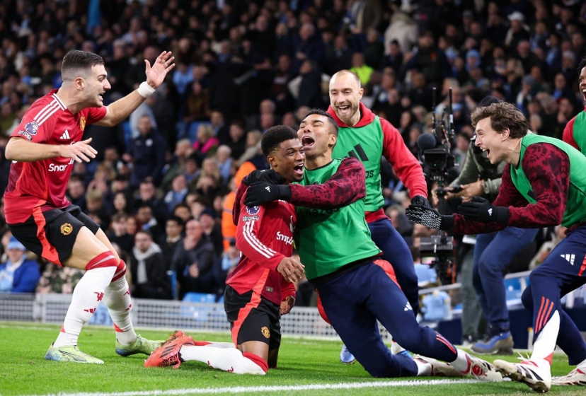 Amad Diallo chói sáng, MU quật ngã Man City ngay tại Etihad