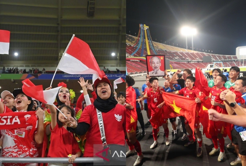 CĐV Indonesia 'ngã ngửa' trước cú ăn 3 lịch sử của Việt Nam