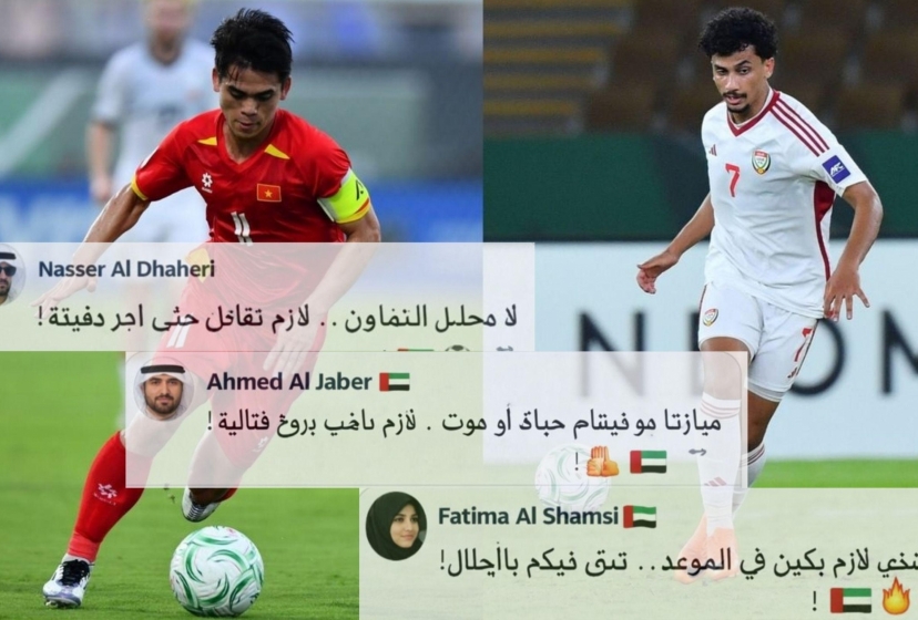 CĐV UAE đồng loạt phản ứng trước trận tứ kết gặp U23 Việt Nam