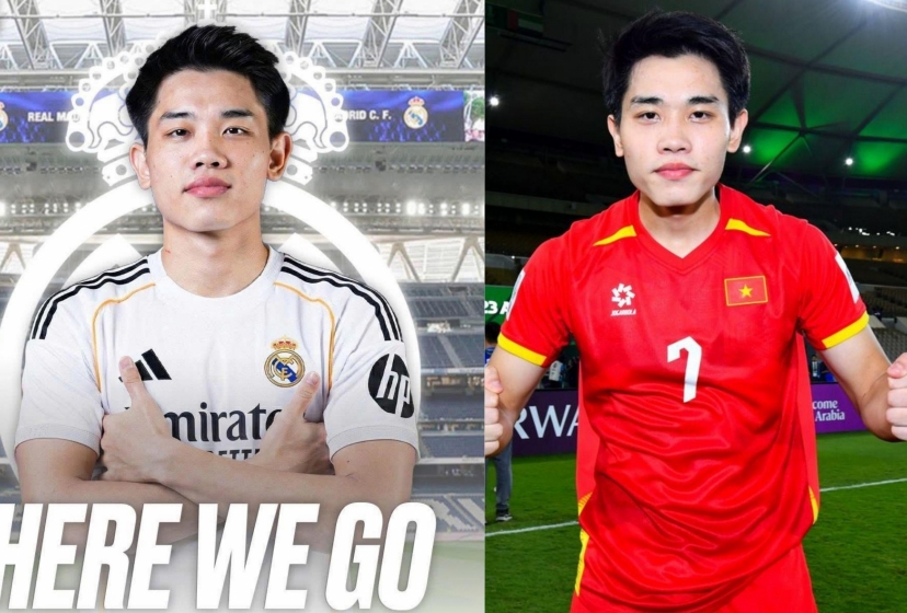 Báo Thái Lan dậy sóng về hình ảnh Đình Bắc khoác áo Real Madrid