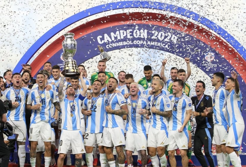 Argentina nhận thưởng hậu hĩnh sau khi vô địch Copa America