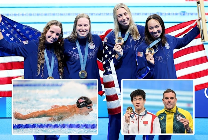Bơi lội Olympic 2024: Mỹ và Úc thống trị, 4 kỷ lục thế giới bị phá
