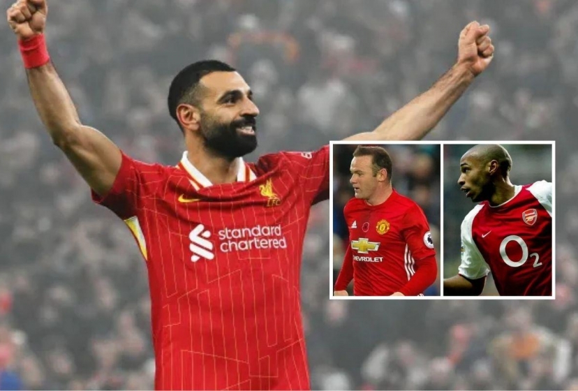 Salah đi vào lịch sử, sánh ngang Henry và Rooney