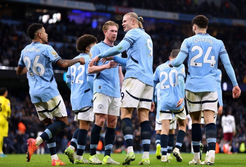 Haaland lập cú đúp, Man City trở lại đường đua Ngoại hạng Anh