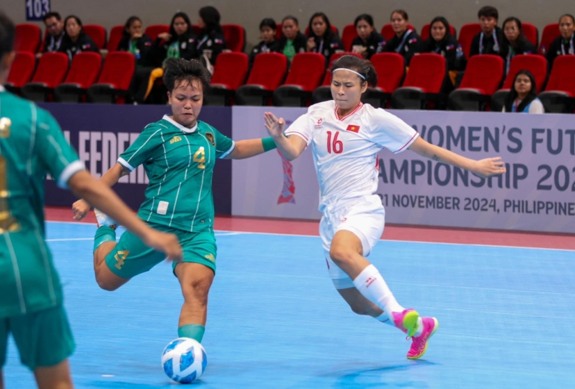Trực tiếp futsal nữ Việt Nam 4-0 Indonesia: Đẳng cấp khác biệt