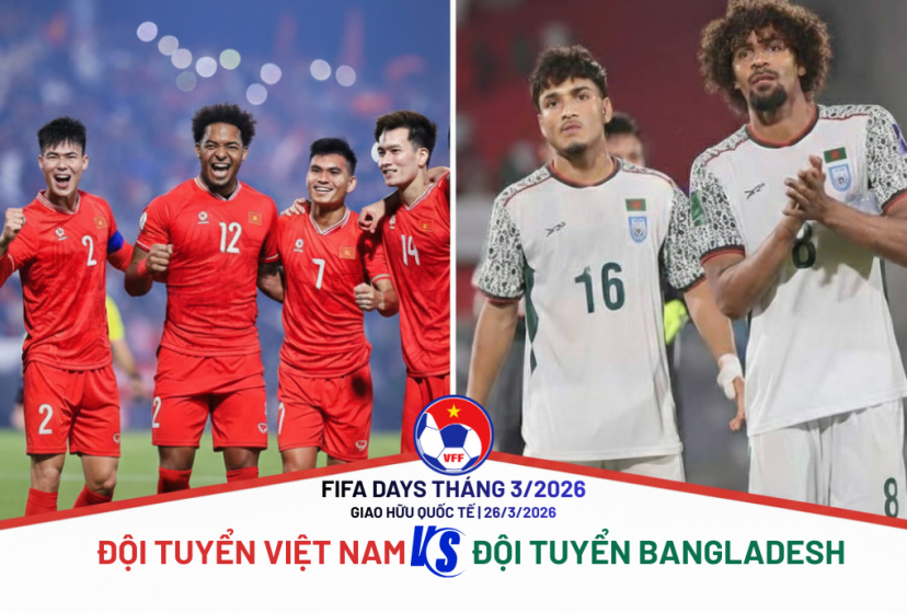 CHÍNH THỨC: ĐT Việt Nam đấu đội hạng 180 FIFA ở Hàng Đẫy