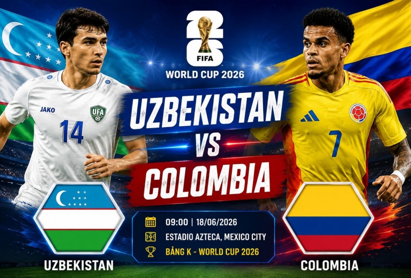Trực tiếp bóng đá Uzbekistan 0-0 Colombia: Nhập cuộc hứng khởi