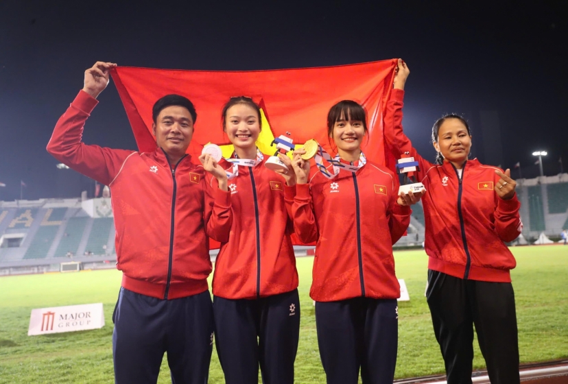 Điền kinh Việt Nam nhận thưởng khủng 1 tỷ đồng ở SEA Games 33