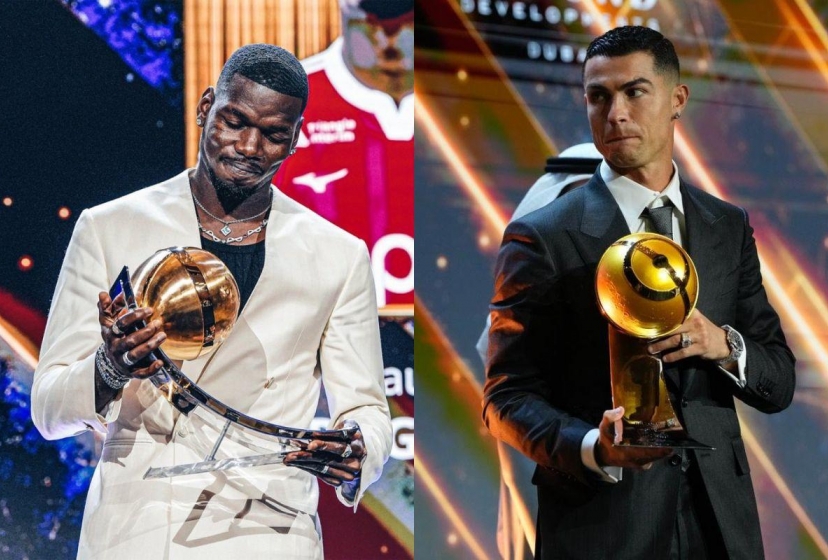 Pogba xúc động tri ân Ronaldo tại lễ trao giải danh giá