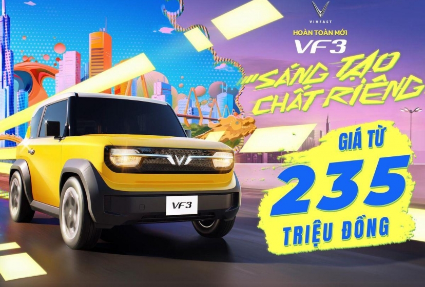 Ô tô điện mini VinFast VF 3 chốt giá bán tại Việt Nam