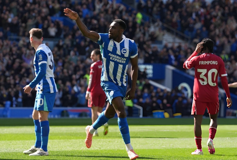 Trực tiếp Brighton 1-1 Liverpool: Về vạch xuất phát