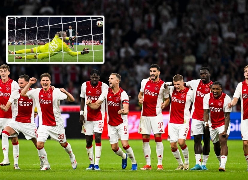 Ajax đi tiếp tại Europa League sau 34 quả phạt đền