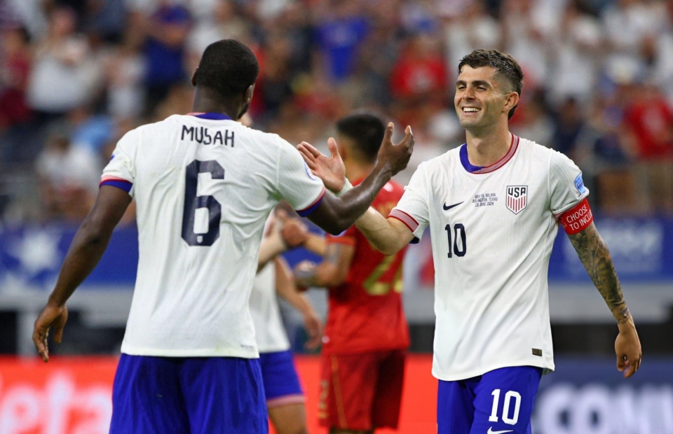 Pulisic chói sáng, Mỹ giành 3 điểm ngày ra quân Copa America 2024