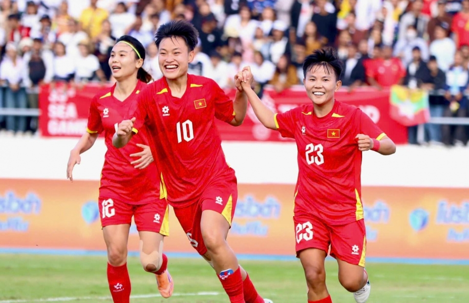 Áp đảo Indonesia, ĐT nữ Việt Nam chính thức vào chung kết SEA Games 33