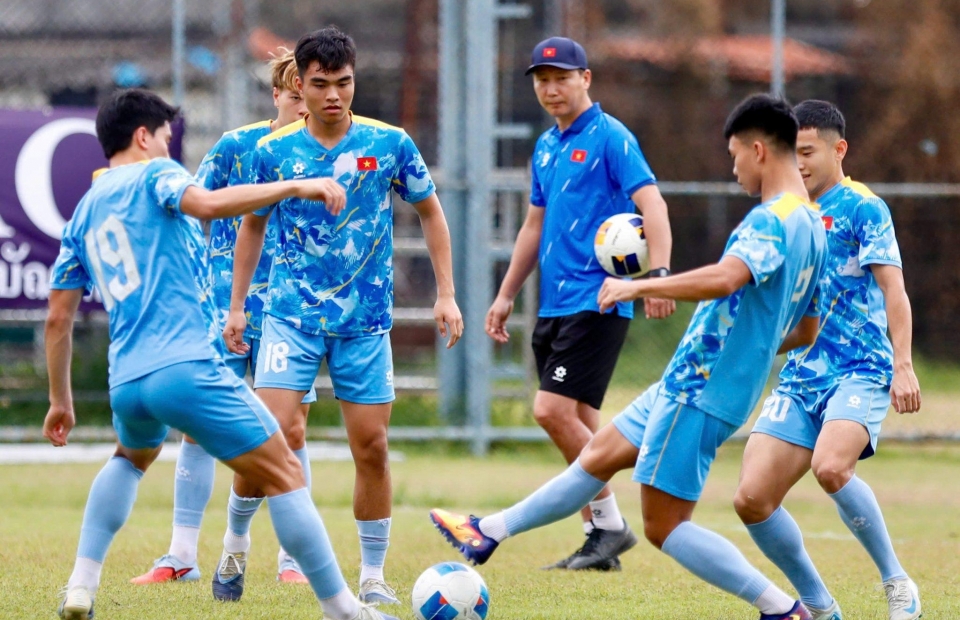 U22 Việt Nam nhận tin cực vui ở trận đấu U22 Malaysia