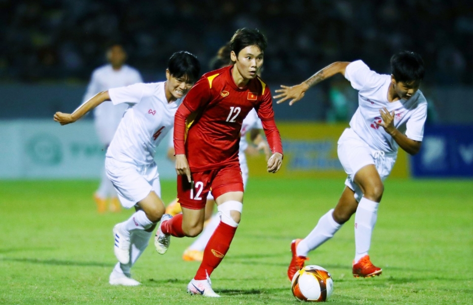 VIDEO: Nữ Việt Nam 1-0 Nữ Myanmar (Bán kết SEA Games 31)