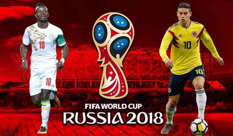 Đội hình chính thức Colombia vs Senegal: Falcao sát cánh James