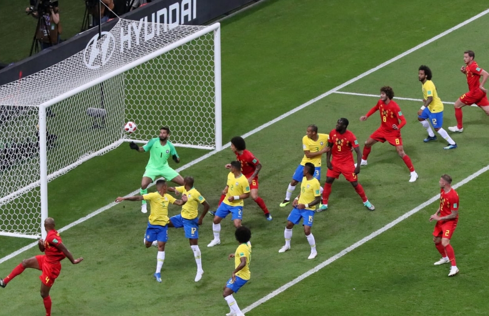 Thất bại trước ĐT Bỉ, Brazil rời World Cup 2018